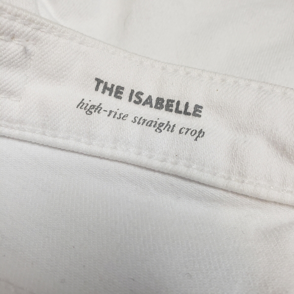 Anthropologie AG White High Rise Cropped Jeans - Picture 8 of 12